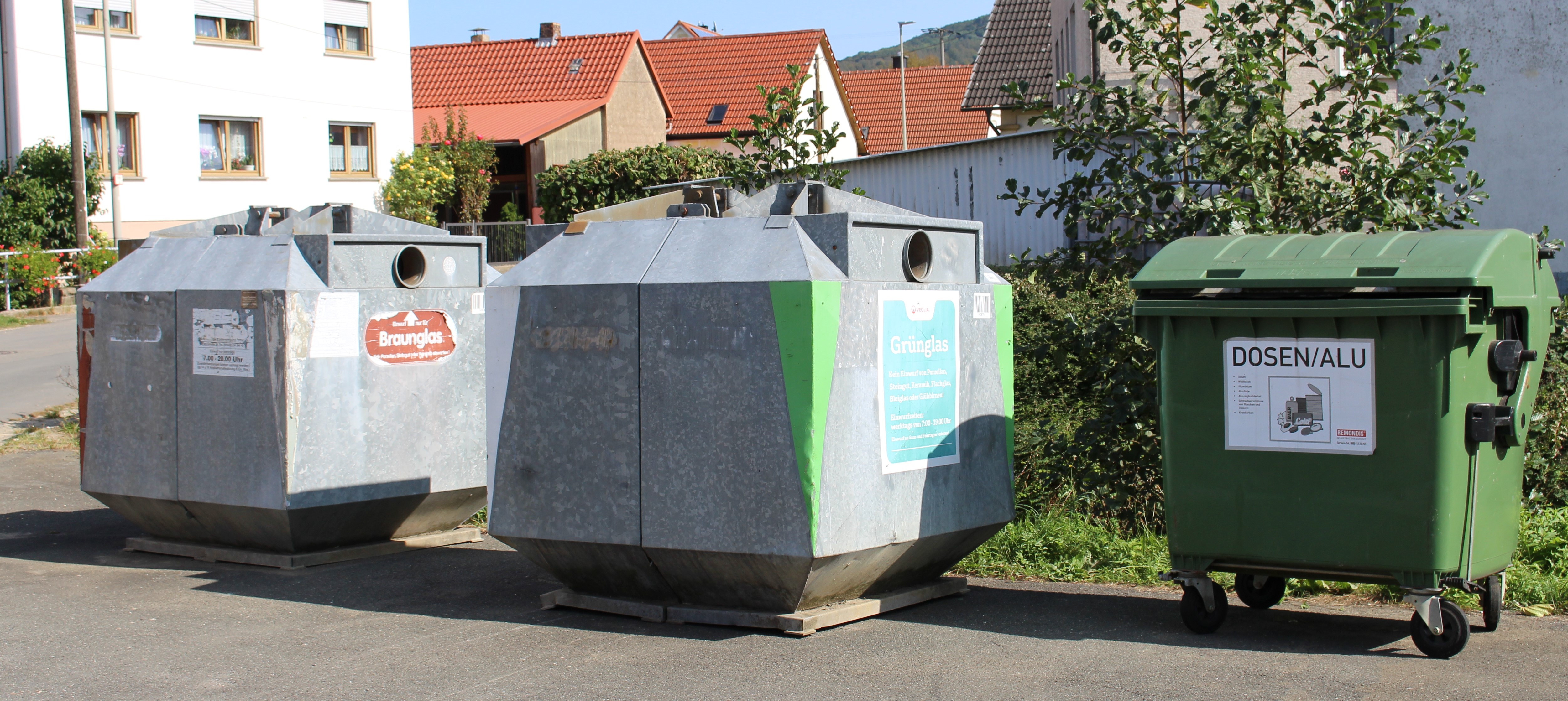 Der Containerstandort in Schmerldorf